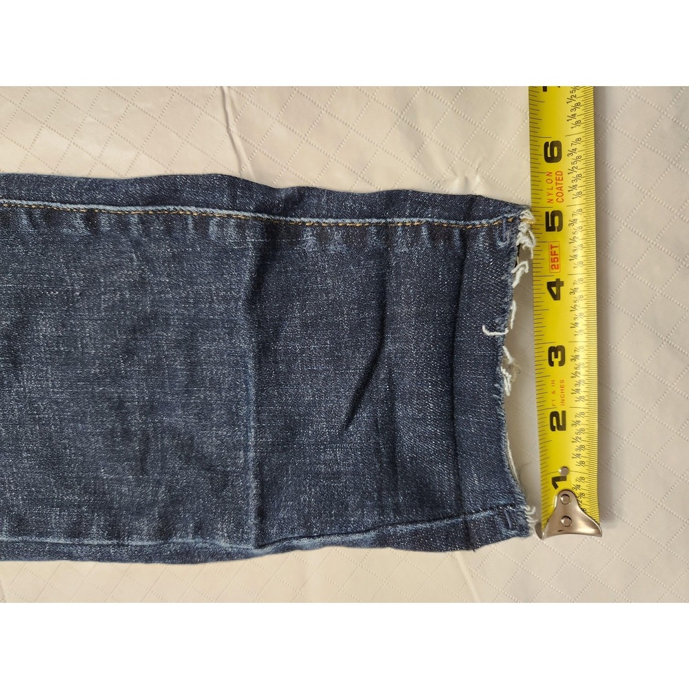 Judy Blue Jeans‎ Womens 15/32 Blue Skinny Fit High Rise Frayed Hem Stretch Denim - Picture 10 of 13